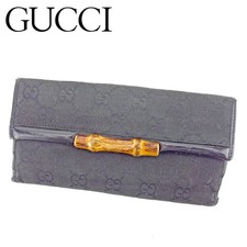 Portefeuille long toile GUCCI