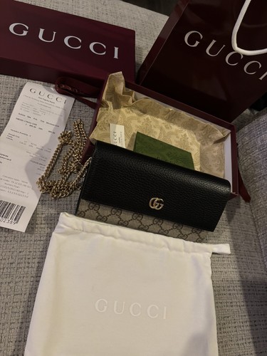 Gucci marmont chain wallet - gg,